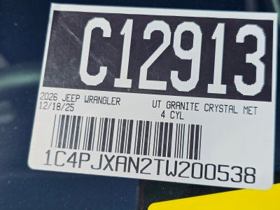 2026 Jeep Wrangler Sport