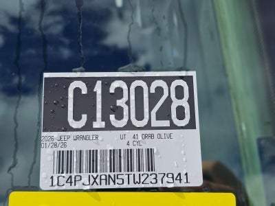 2026 Jeep Wrangler Sport