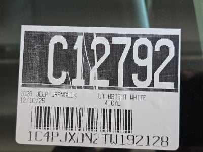 2026 Jeep Wrangler Sport