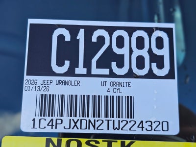 2026 Jeep Wrangler Sport S