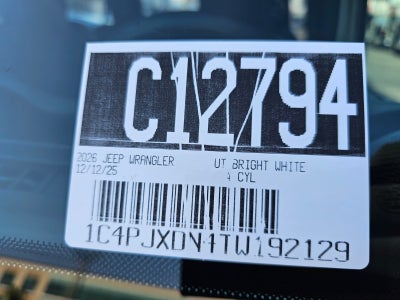 2026 Jeep Wrangler Sport