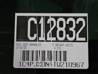 2026 Jeep Wrangler Sport S