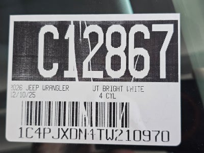 2026 Jeep Wrangler Sport S