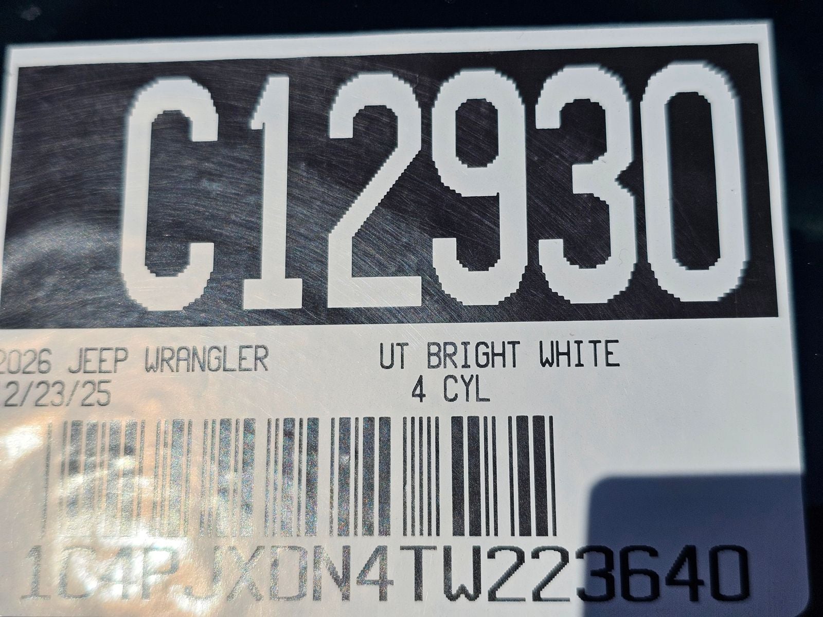 2026 Jeep Wrangler Sport