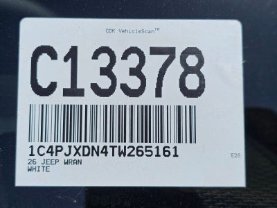 2026 Jeep Wrangler Sport S