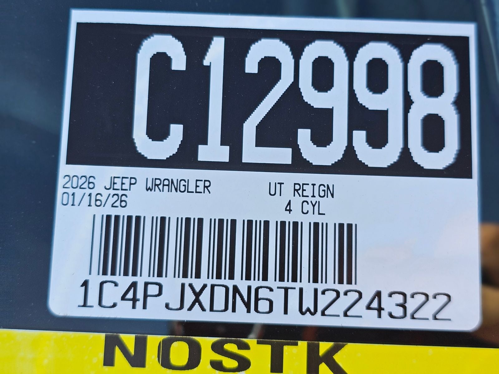 2026 Jeep Wrangler Sport S