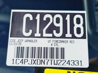 2026 Jeep Wrangler Sport S