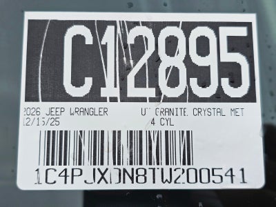 2026 Jeep Wrangler Sport