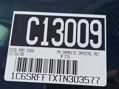 2026 RAM 1500 Big Horn/Lone Star