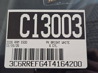 2026 RAM 1500 Big Horn/Lone Star