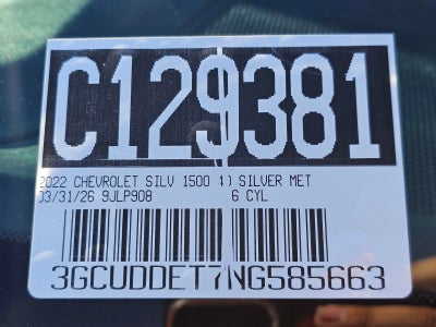 2022 Chevrolet Silverado 1500 LT LT1