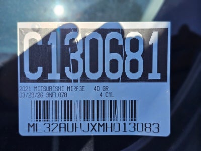 2021 Mitsubishi Mirage ES